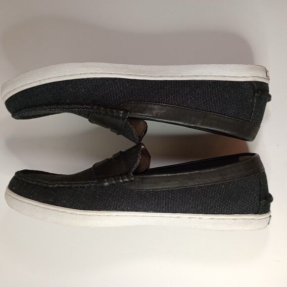 Cole Haan Men\'s Canvas Penny Loafers Black White Sole Slip On Size 11 main image 9